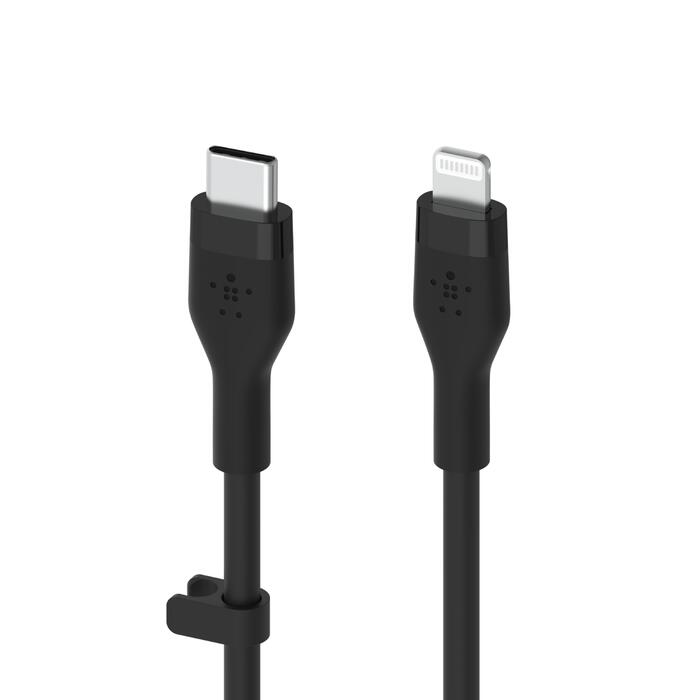 Belkin BoostCharge Flex USB-C Kabel mit Lightning Connector (2m, Schwarz) Belkin BoostCharge Flex USB-C Kabel mit Lightning Connector (2m, Schwarz)